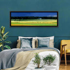 Cornfields Under Stormy Sky Wall Art