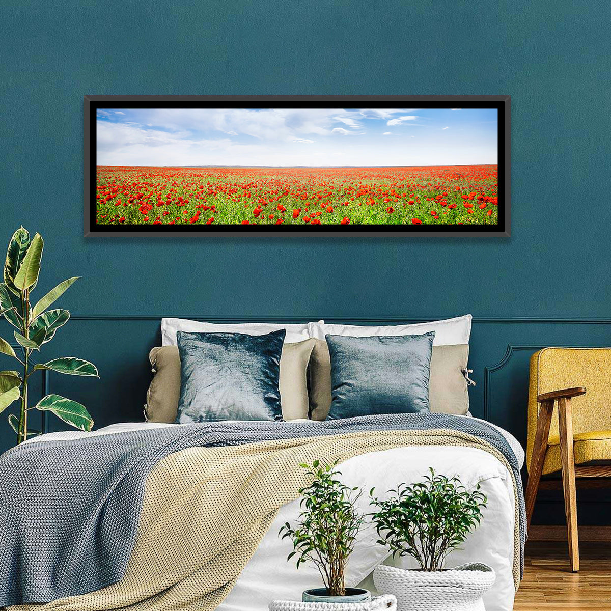 Red Poppy Field Wall Art