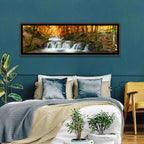 Autumn Forest Waterfall Wall Art