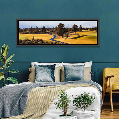Central Oregon Golf Course with Winding Path Wall Art