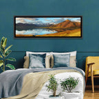 Icelandic Mountain Lake at Golden Hour Wall Art