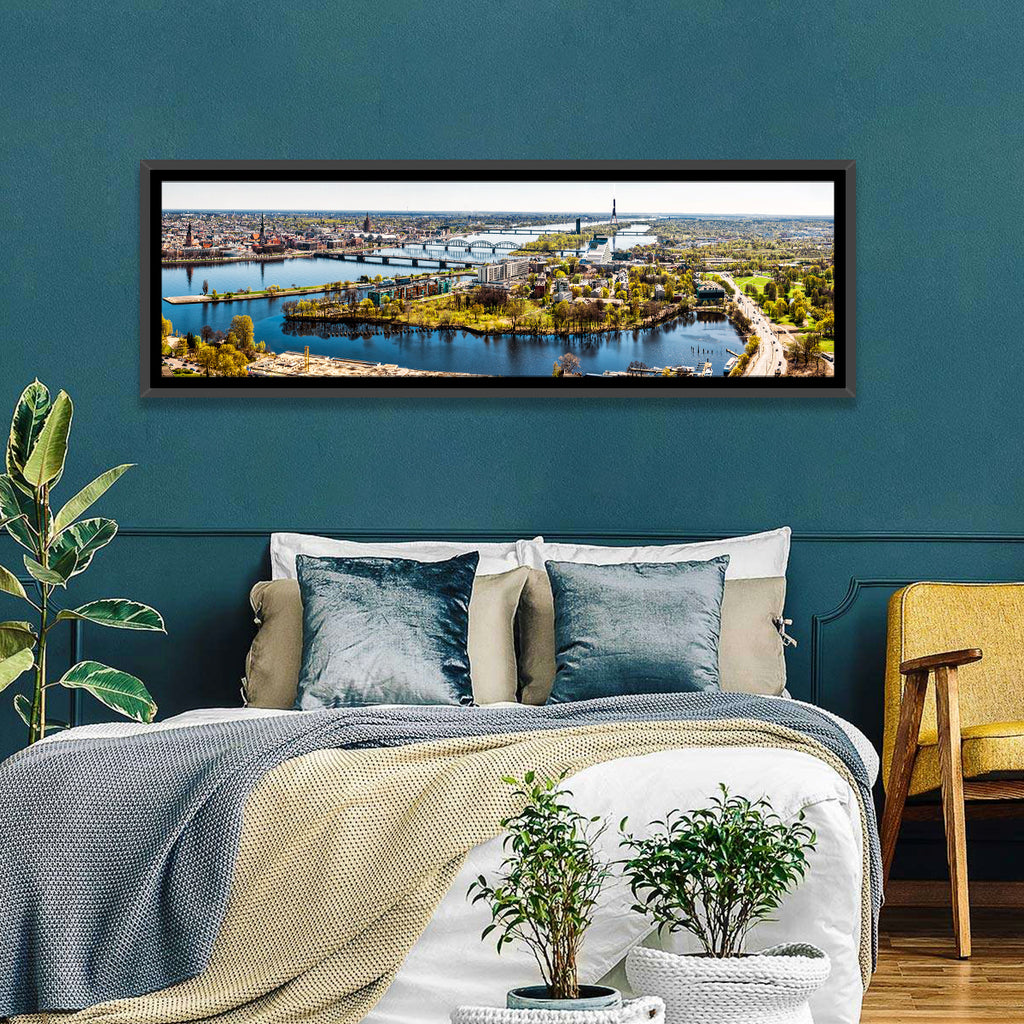 Riga Daugava River View Wall Art