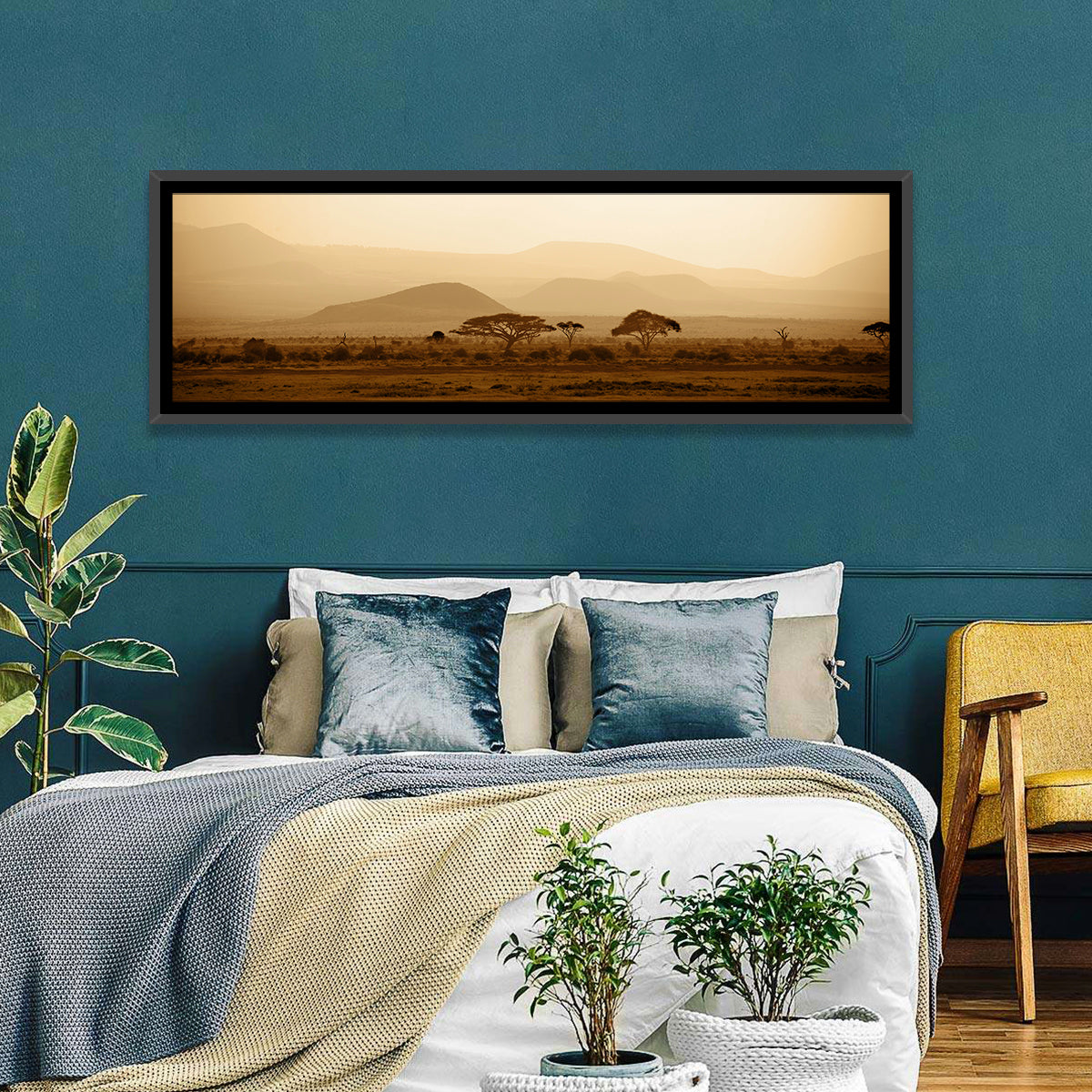 Hazy Savannah at Dawn Wall Art