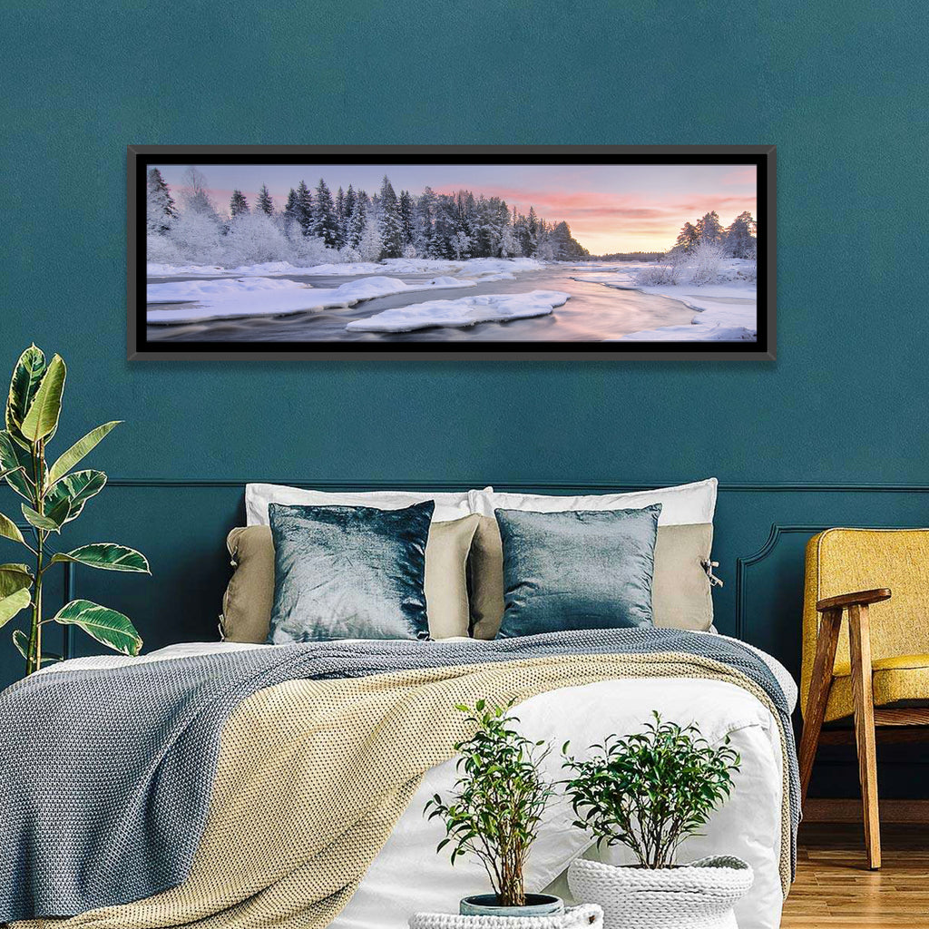 Kiiminkijoki Winter Sunrise Wall Art