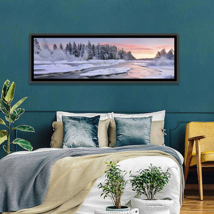 Kiiminkijoki Winter Sunrise Wall Art