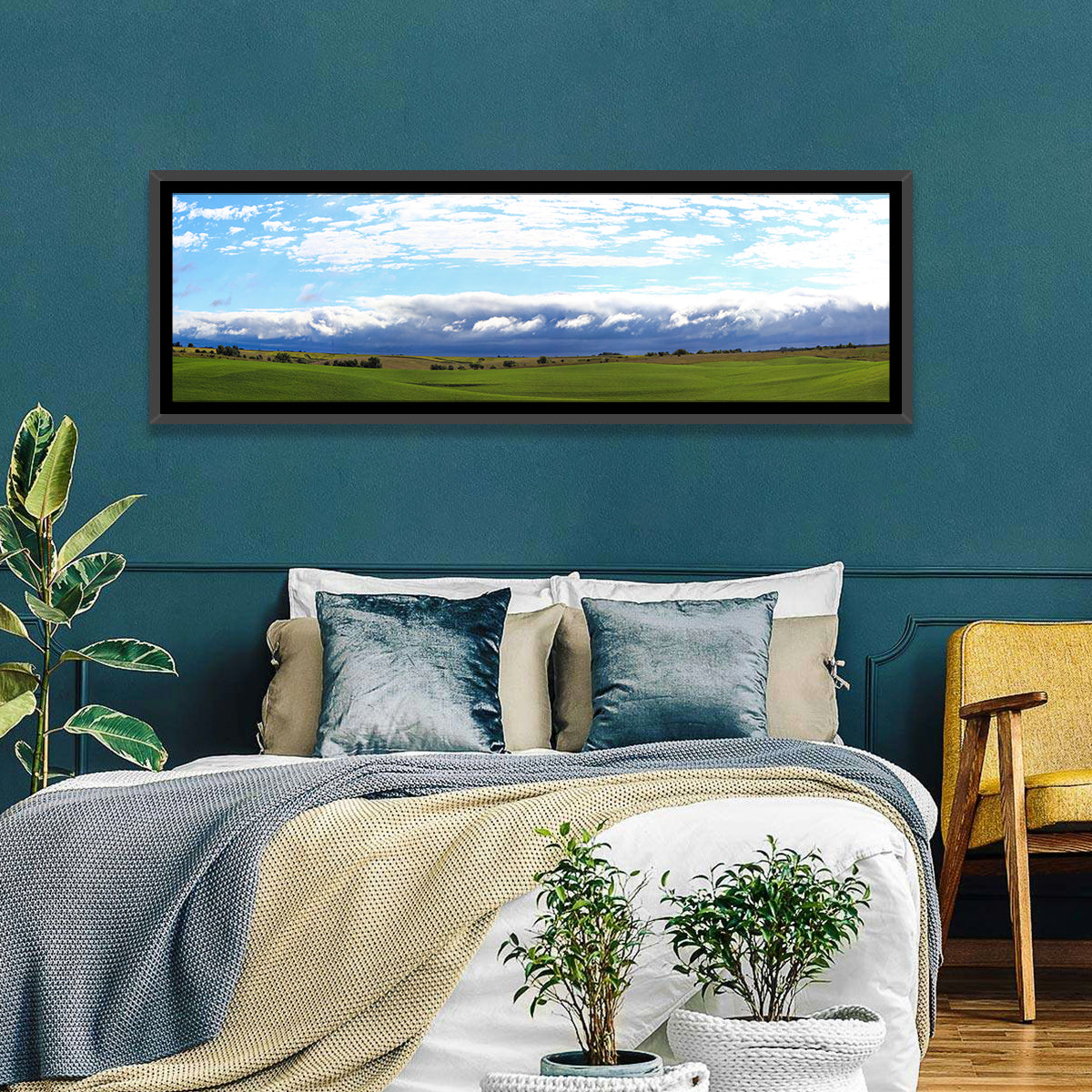 Storm Clouds Over Iowa Fields Wall Art
