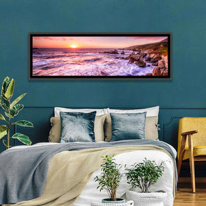 California Coast Sunset Wall Art