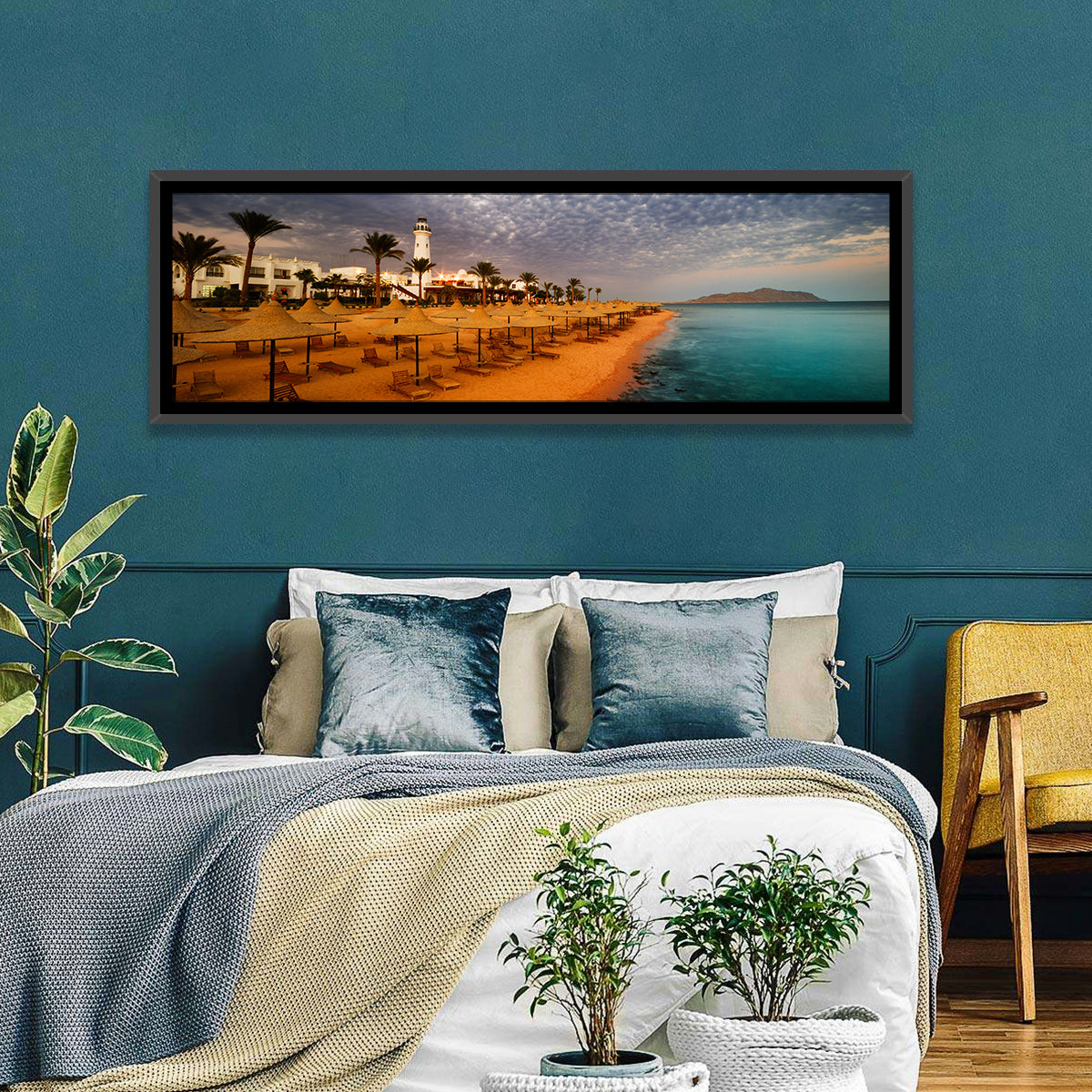 Sharm El Sheikh Beach at Dusk Wall Art