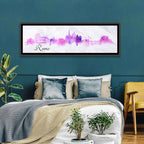 Watercolor Rome Skyline Wall Art