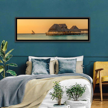 The Rock Restaurant Sunset Wall Art