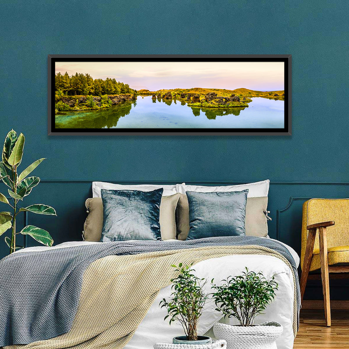 Lake Myvatn Reflections Wall Art
