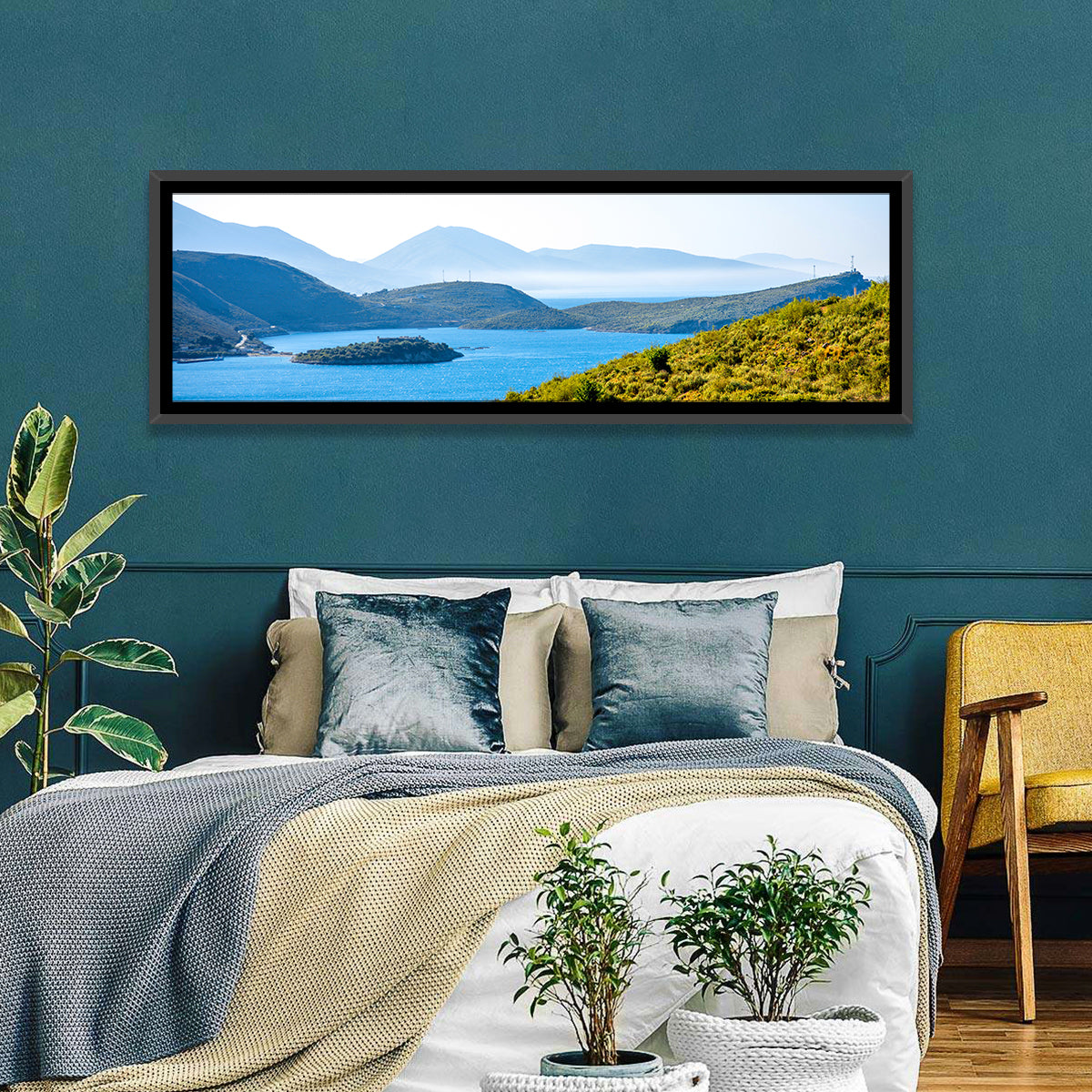 Porto Palermo Bay with Ali Pasha Castle Wall Art