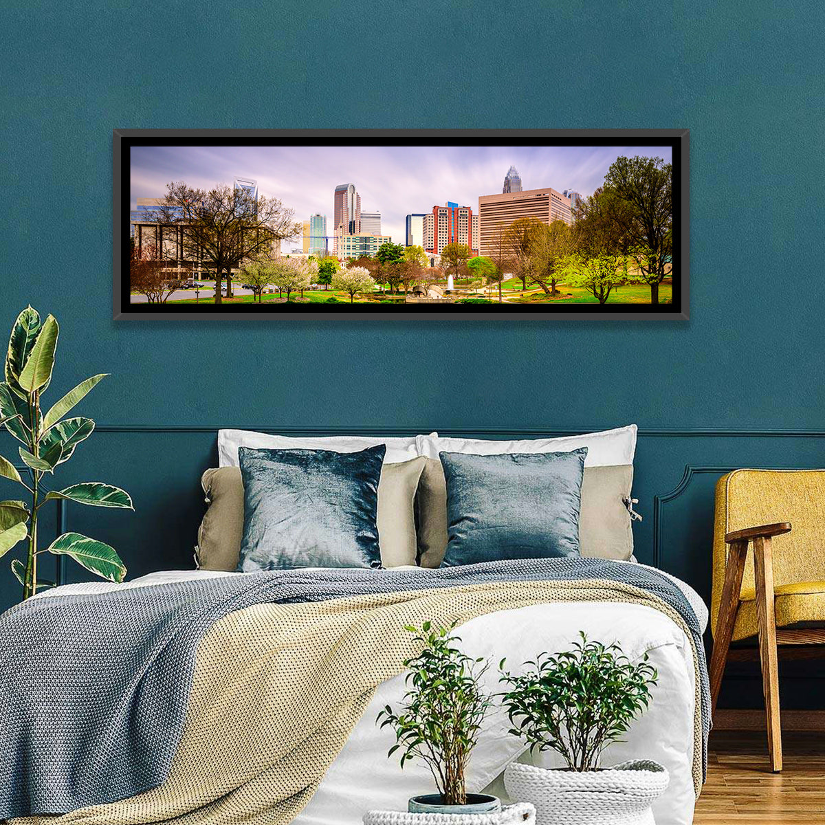 Charlotte Skyline at Marshall Park Wall Art
