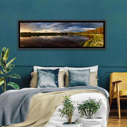 Finnish Lake Golden Hour Wall Art