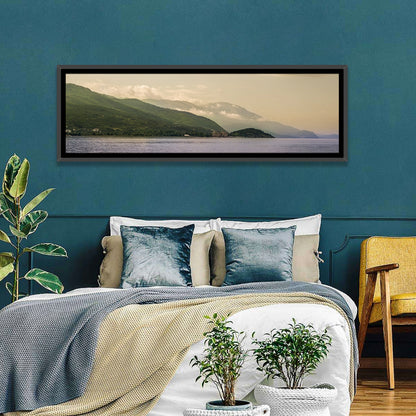 Ohrid Lakeshore Mountain View Wall Art