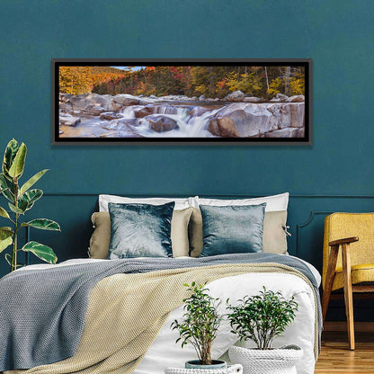 White Mountain Autumn River Wall Art