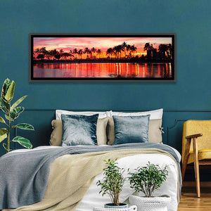 Hawaii Resort Sunset Wall Art