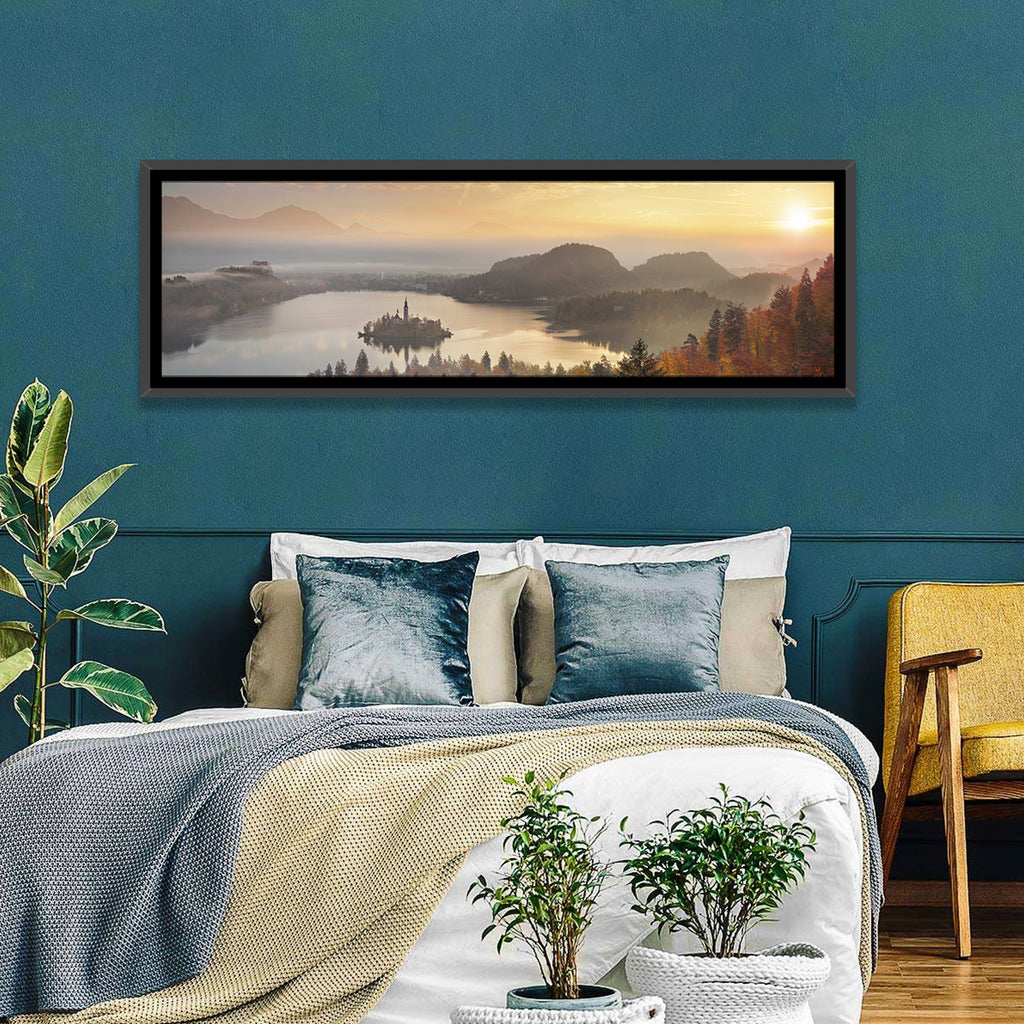 Autumn Morning at Lake Bled Wall Art
