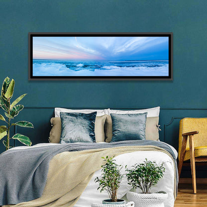 Frozen Blue Seascape Wall Art