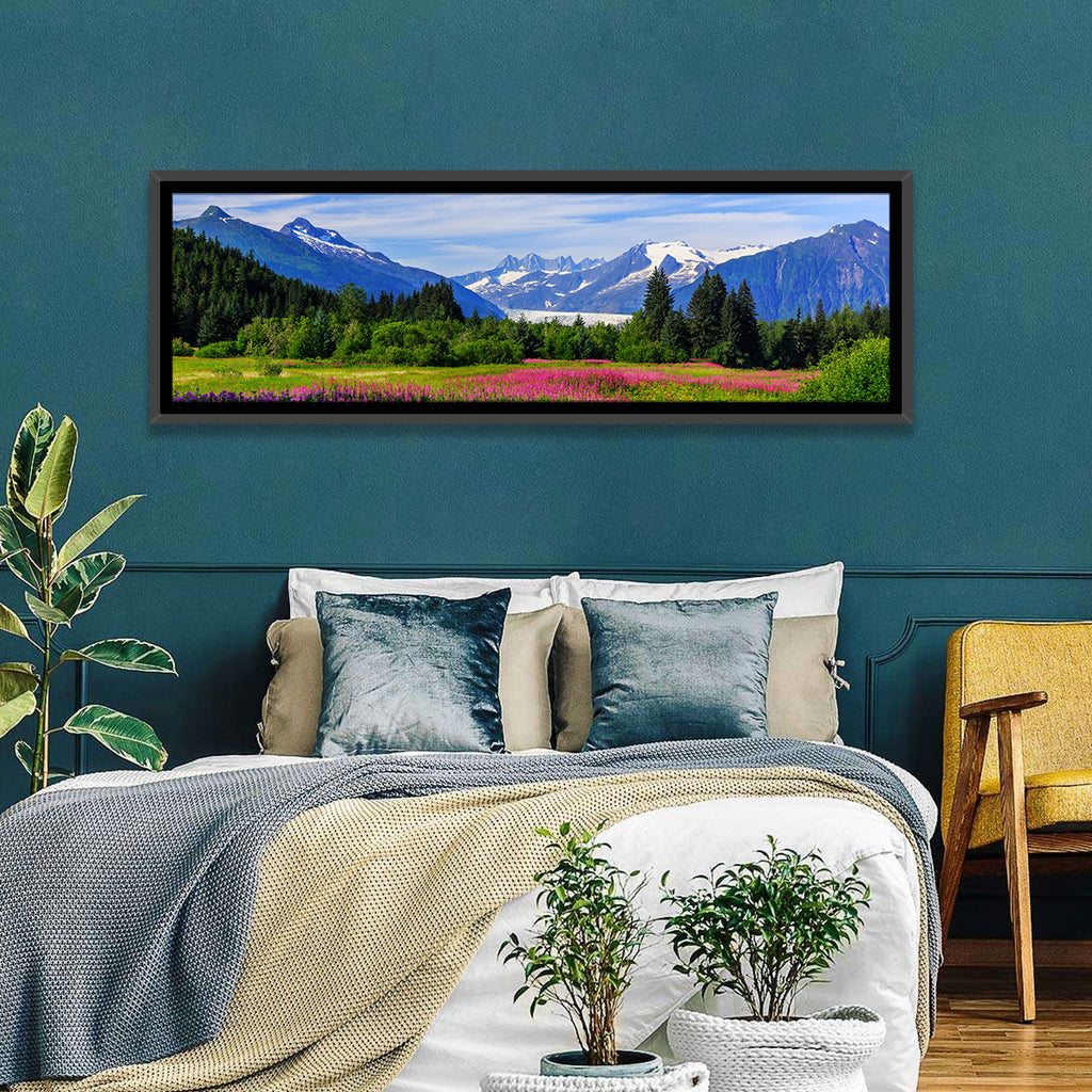 Juneau Meadow with Mendenhall Glacier Wall Art