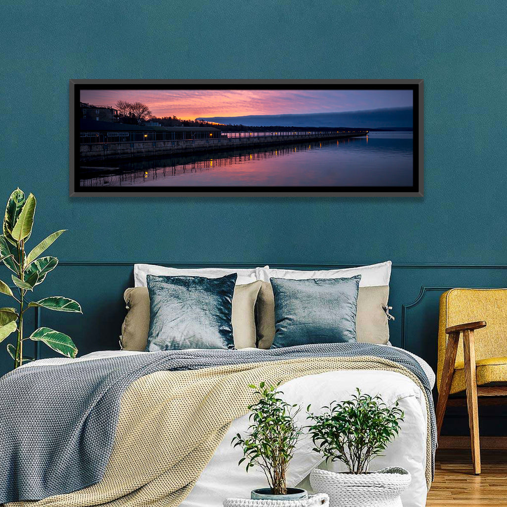 Skaneateles Lake Pier at Dusk Wall Art