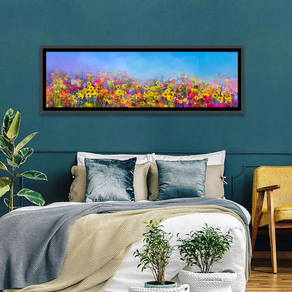 Cornflower and Daisy Meadow Wall Art