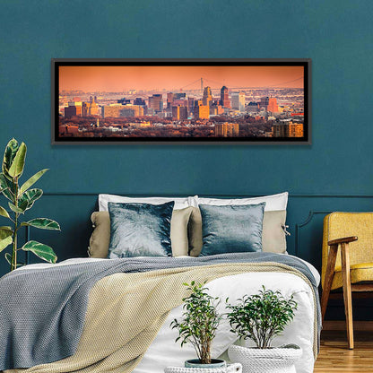 Newark Golden Hour Skyline Wall Art