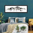 Winter Snow-capped Mountain Range Wall Art
