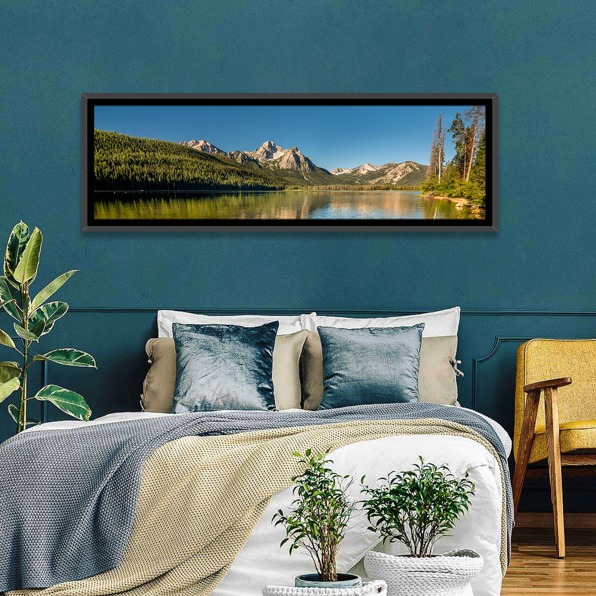 Morning Light at Stanley Lake Wall Art
