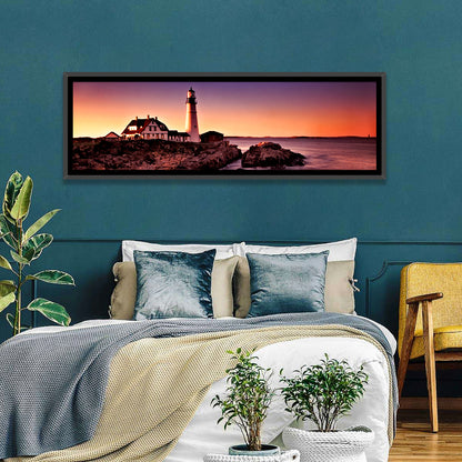 Portland Head Light at Dusk Wall Art