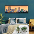 Tobin Bridge to Boston Skyline at Golden Hour Wall Art