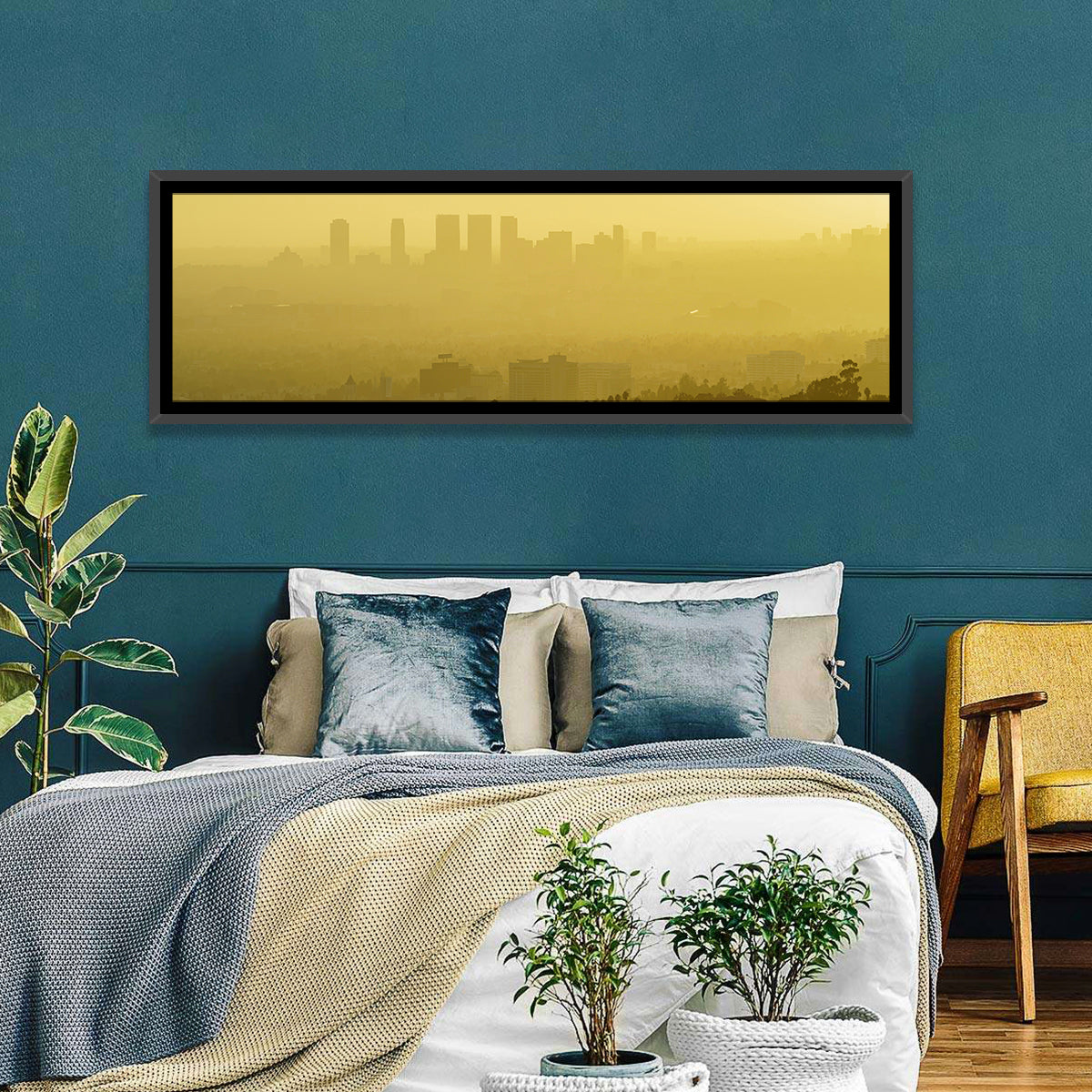 Westwood Los Angeles in Golden Haze Wall Art