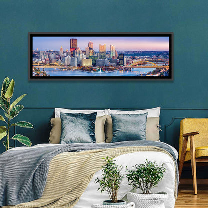Pittsburgh Twilight Skyline Wall Art