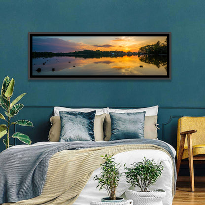 Lake Norman Sunset Reflection Wall Art