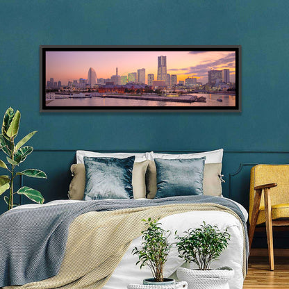 Yokohama Harbor Twilight Wall Art