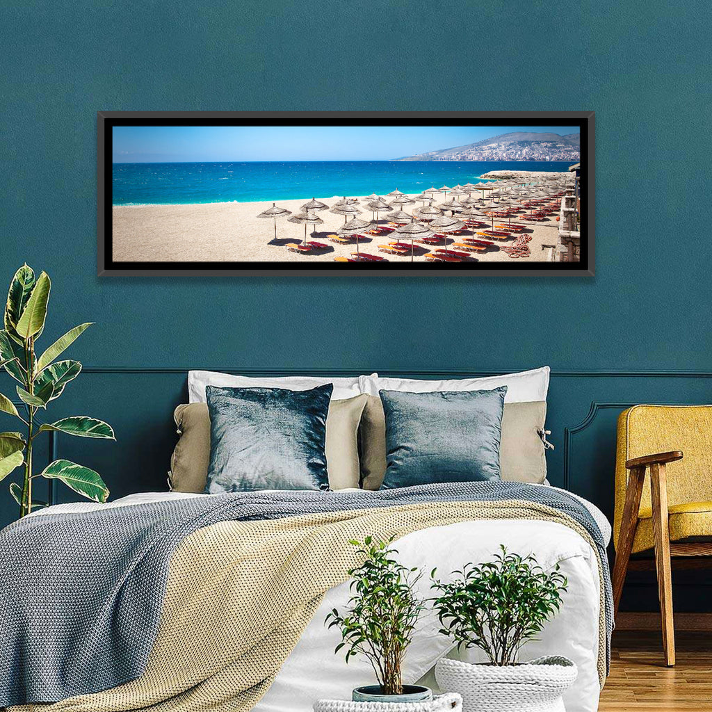 Mango Beach Umbrellas Wall Art