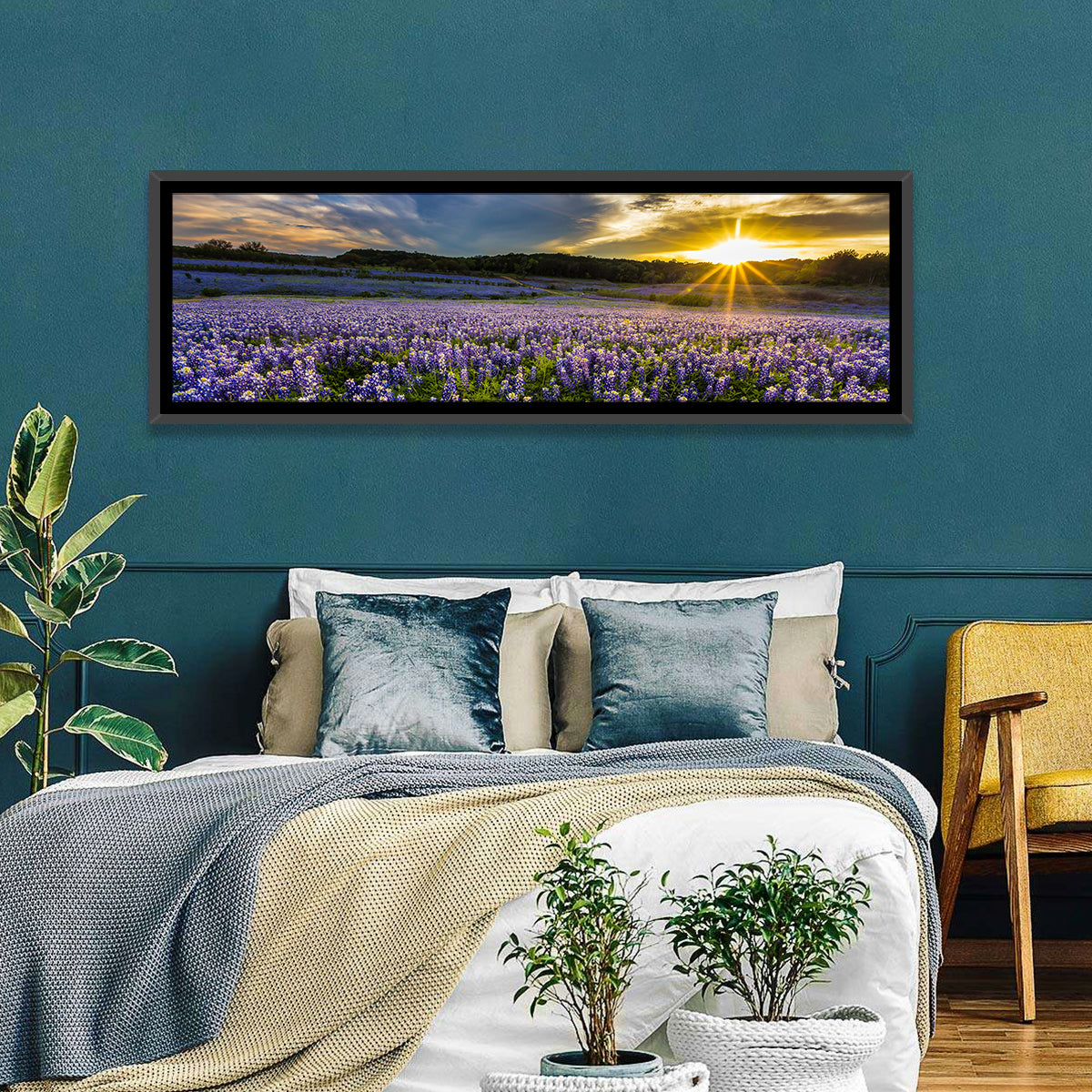 Bluebonnet Field Texas Wall Art