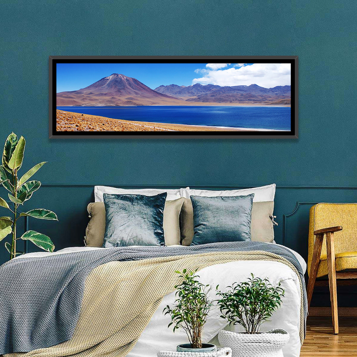 Miscanti Lagoon and Miñiques Volcano Wall Art