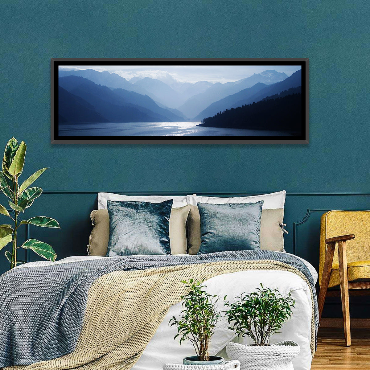 Xinjiang Lakeshore Serenity Wall Art