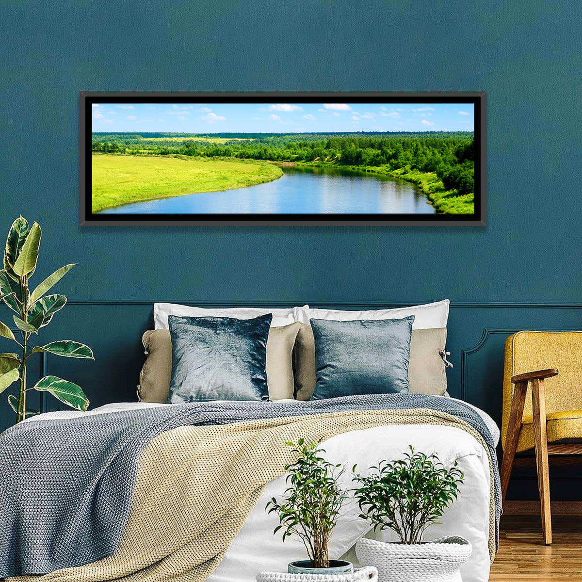 Blue River Meadow Wall Art