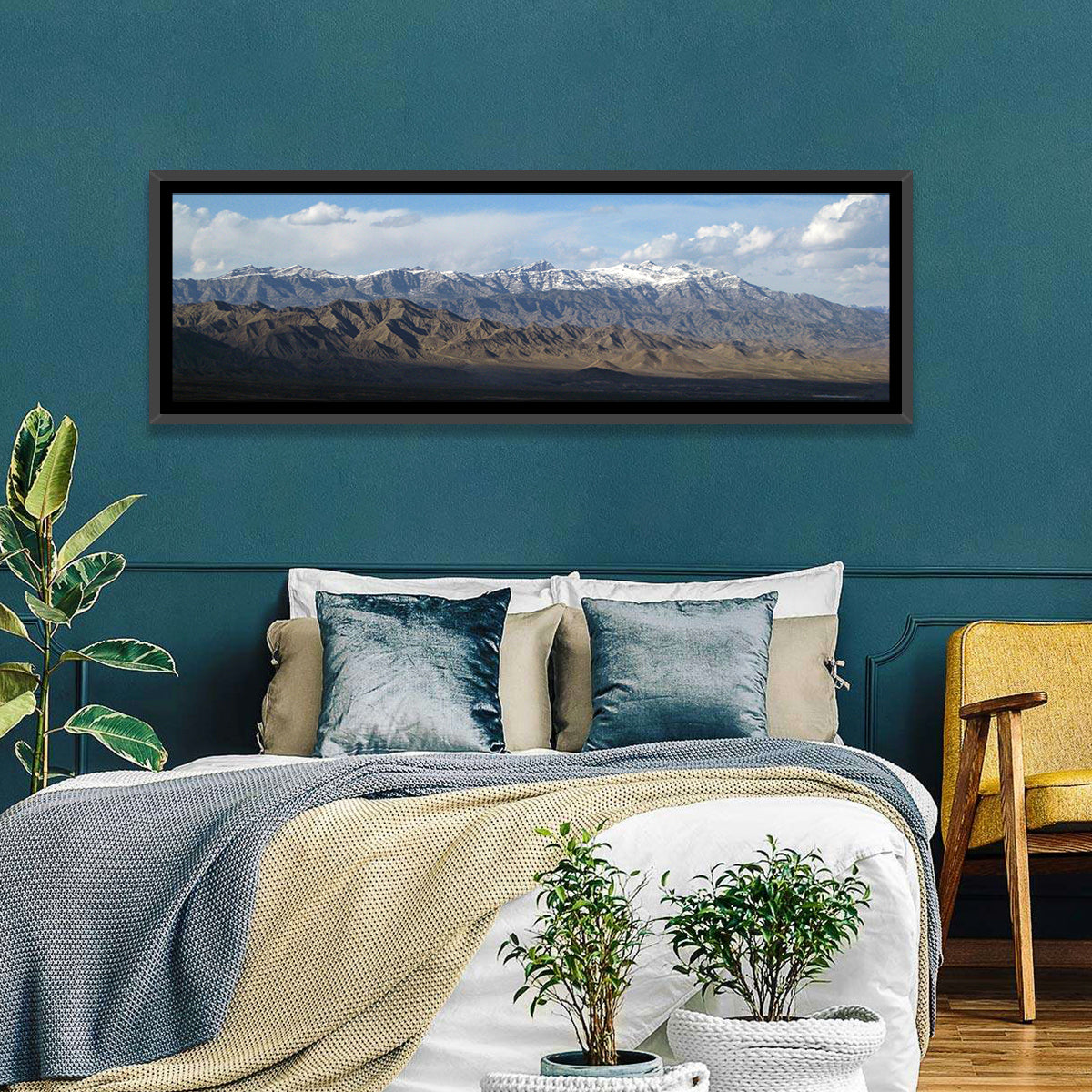 Snow-capped Afghan Mountains Wall Art