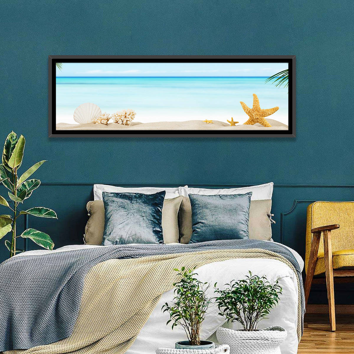 Seashell and Starfish Beach Still Life Wall Art