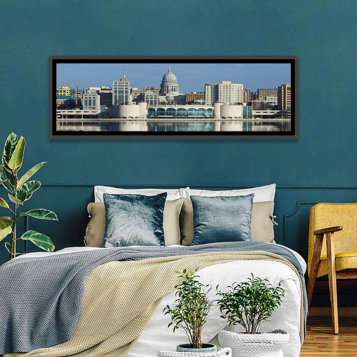Madison Lake Monona Skyline Wall Art