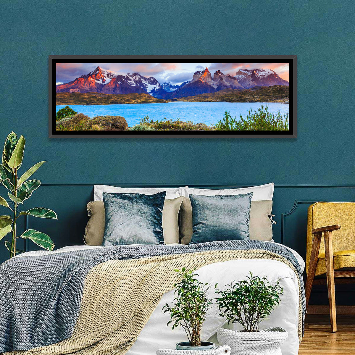 Lake Pehoe at Dawn Wall Art