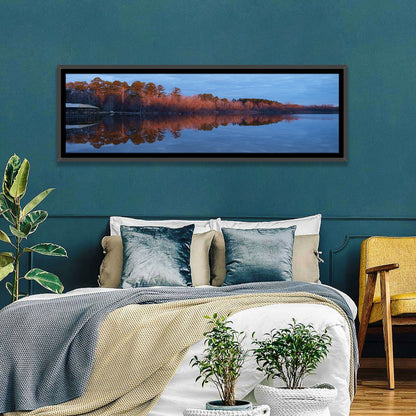 Lake Livingston Pier at Golden Hour Wall Art