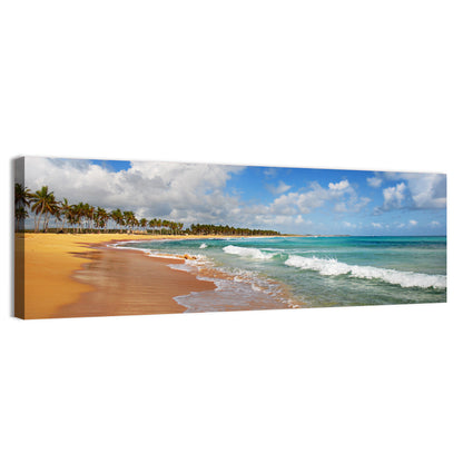 Palm Lined Tropical Coast Wall Art