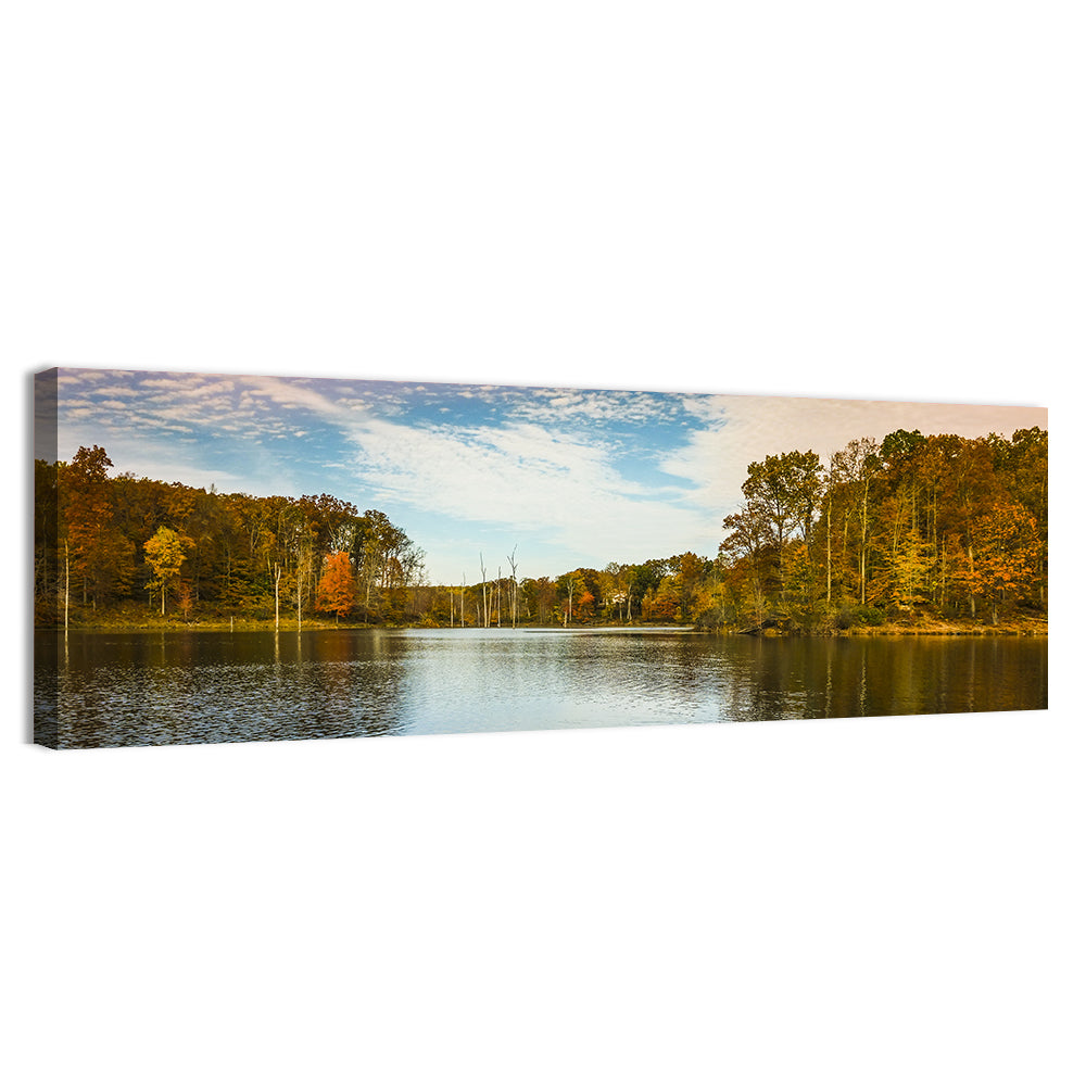 Seneca Lake Autumn Reflection Wall Art