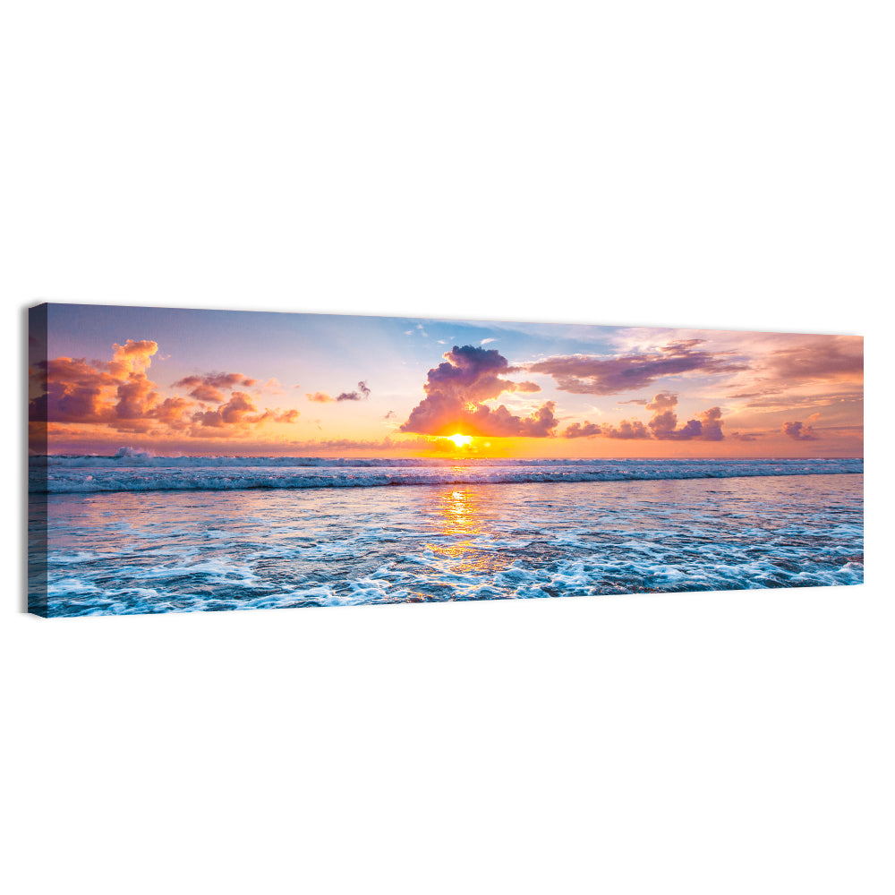 Sunburst Ocean Wave Wall Art