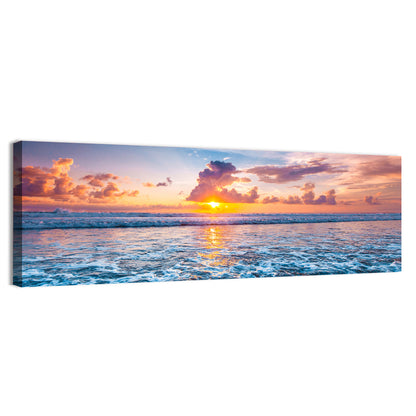 Sunburst Ocean Wave Wall Art