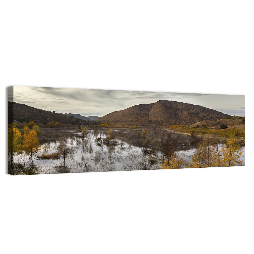 Lake Hodges Autumn Reflection Wall Art